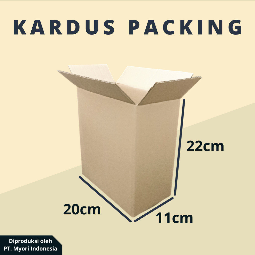 

(Uk. 20 x 11 x 22 cm) | Kardus Packing | Box Packing | Dus Packing