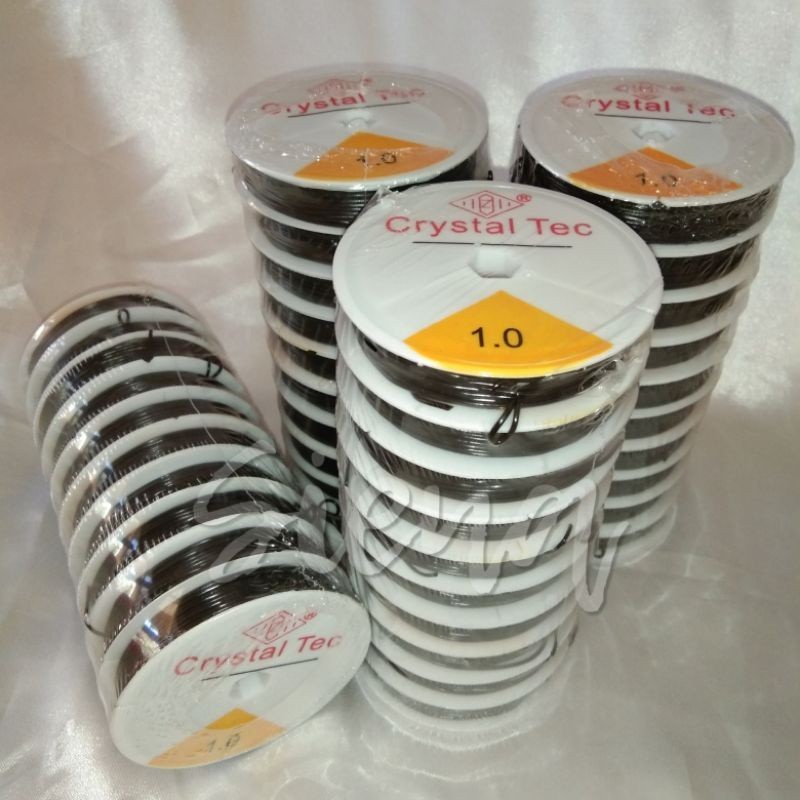 Tali Kenur Korea /Crystal Tec Hitam / Tali Gelang Korea / Crystal Tec