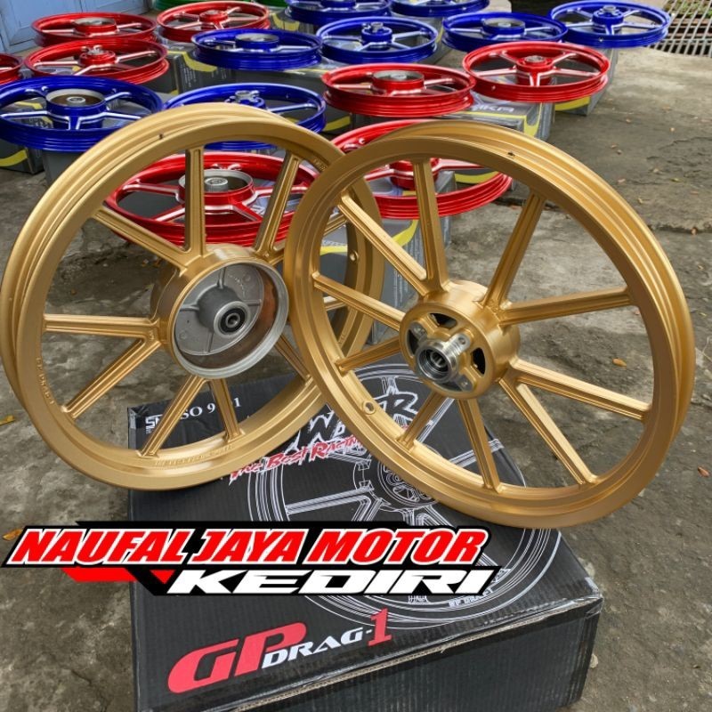 VELG RACING POWER GP DRAG 1 WHELL YAMAHA JUPITERZ F1ZR RX KING CB TIGER GOLD