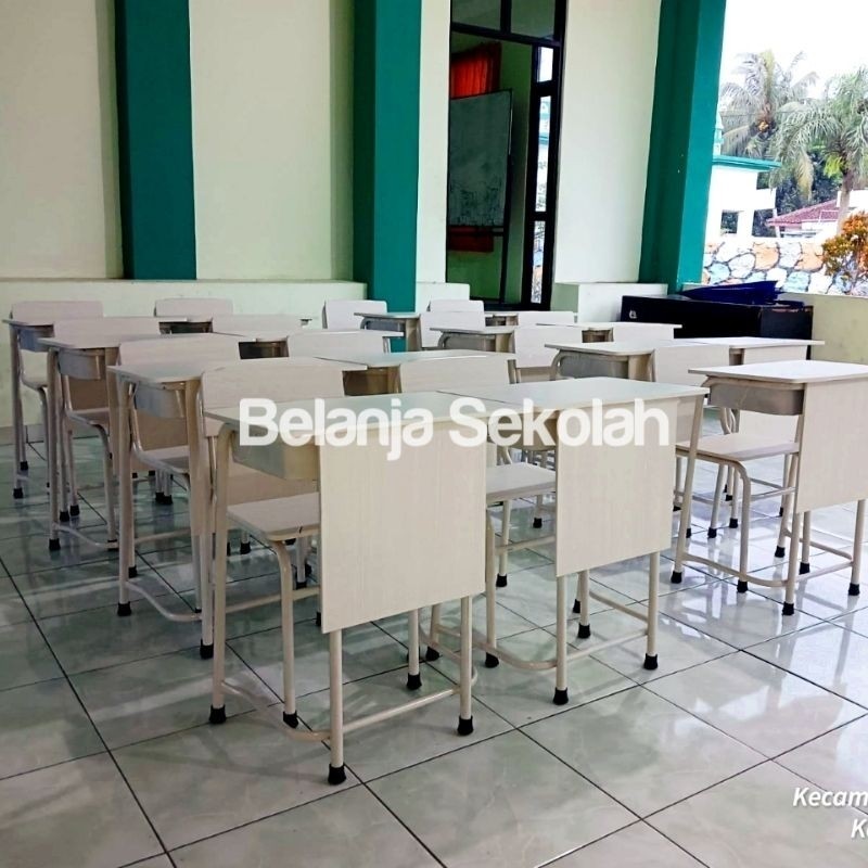 Meja Kursi Sekolah Siswa Belajar / Meja Bimbel / Meja Kursi SD SMP SMA