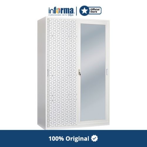 Informa - Informa New Hexa Lemari Pakaian Pintu Geser - Putih