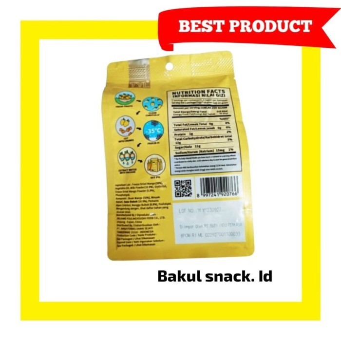 

BUAH KERING/BUAH MANGGA/BUAH SEGAR/BUAH STRAWBERRY/BY BAKUL SNACK - MANGGA