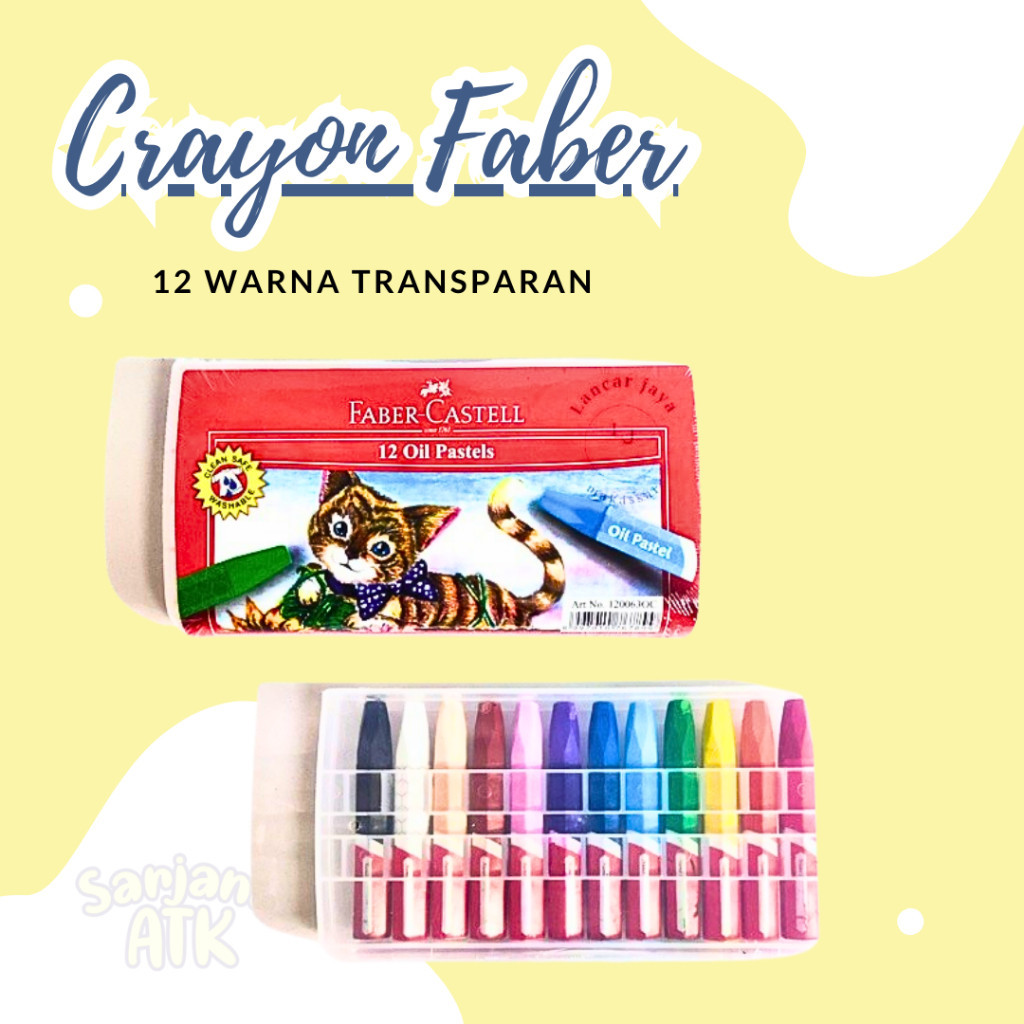 

CRAYON / KRAYON FABER CASTELL 12 WARNA