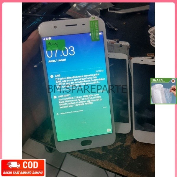 LAYAR LCD TOUCHSCREEN FULLSET SENTUH KACA GLASS ASLI OPO A57 A39 F1S KOMPATIBEL ASLI BAWAAN CABUTAN