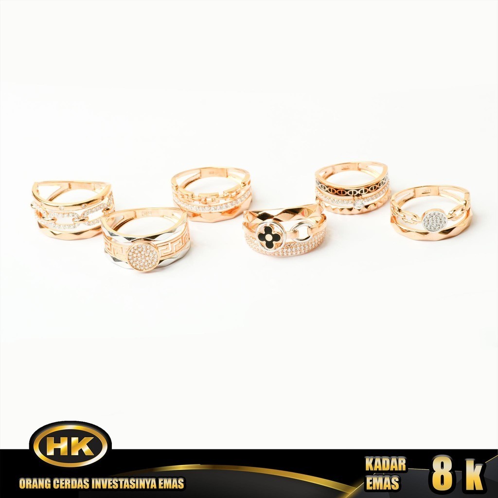 HK Mustika Gold - Cincin Emas  8K - Type 555
