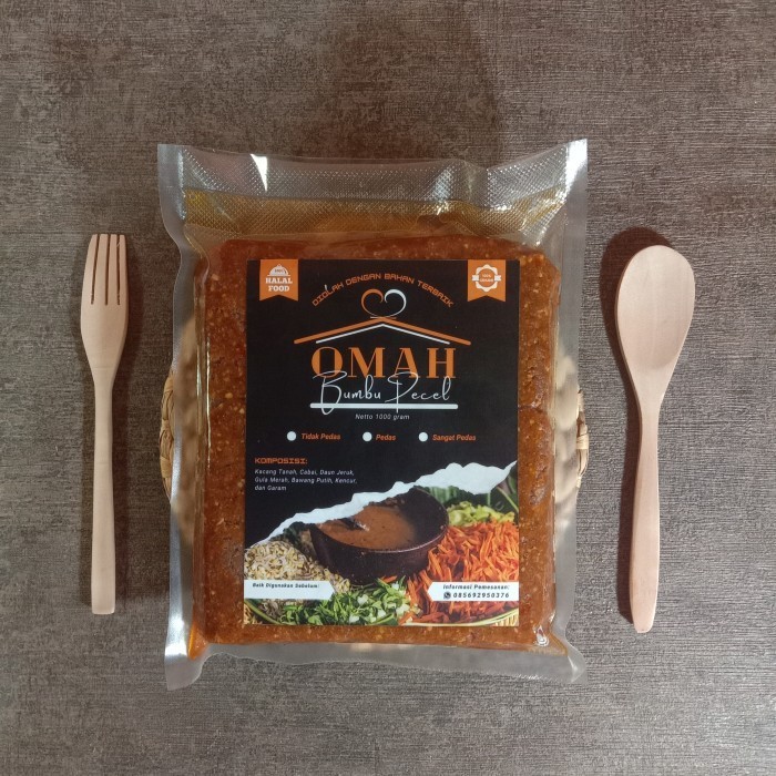 

[bumbu siap pakai] Bumbu Sambel Pecel dan Gado Gado Instan Halal Original 1 Kg - Tidak Pedas