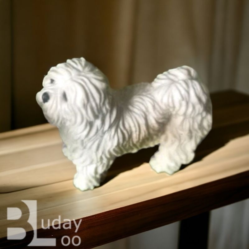 Figure Mainan   Miniatur Anjing Sheep Maltipo Dog 4 cm  Animal Figure