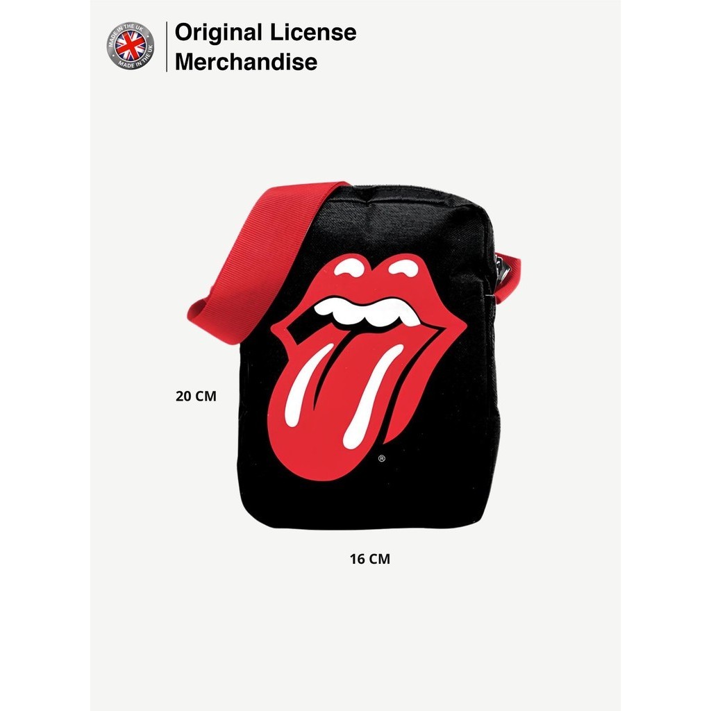 Crossbody Bag Tas Slempang Import Pria ROLLING STONES Classic Tongue