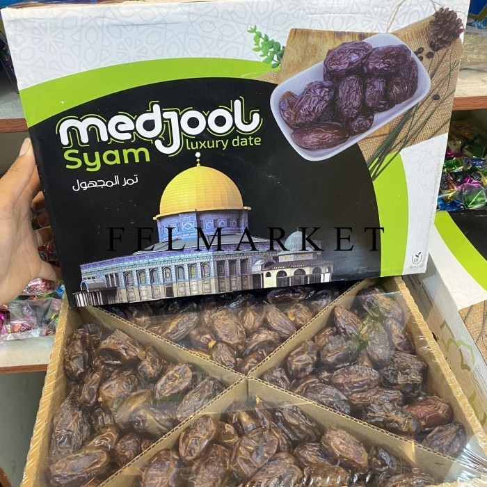 

Kurma Medjool Syam Luxury Dates Jumbo 5 Kg / Box