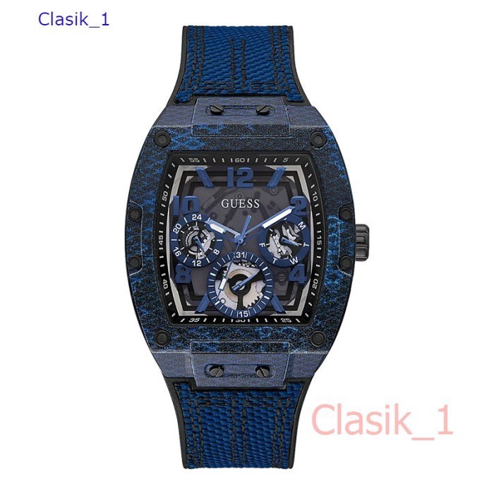 Original 100% GUESS GW0422G1  PHOENIX Jam Tangan Pria  Blue Silicone