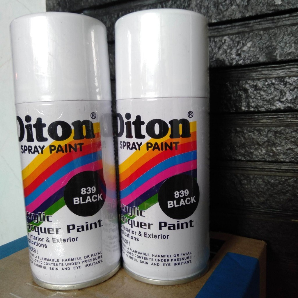 

Pilok Pilox Cat Diton Black 839 150cc Diton Hitam Glossy Mengkilap Hitam Polos Hitam Standar