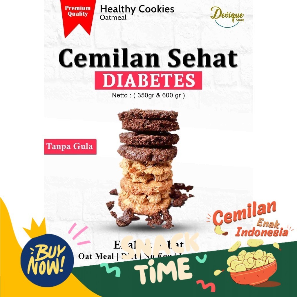 

Special Diskon Makanan Cemilan Sehat Untuk Penderita Diabetes | Tanpa Gula ( 600 gr ) / Cemilan/ Makanan sehat/ Cemilan Diabetes/ Cookies Sehat/ Makanan Diet/ Diet Keto/ DEBM