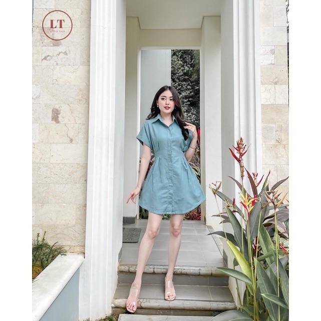 XH66T Little Tale - Janet Dress / Dress Wanita / Mini Dress / Imlek Dress / Dress Pesta / Korean Dress / Dress Bumil / Dress Busui