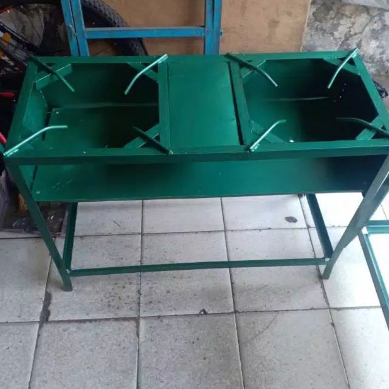 rangka kompor/dudukan/tatakan kompor gas 2 tungku / tungku kompor mawar