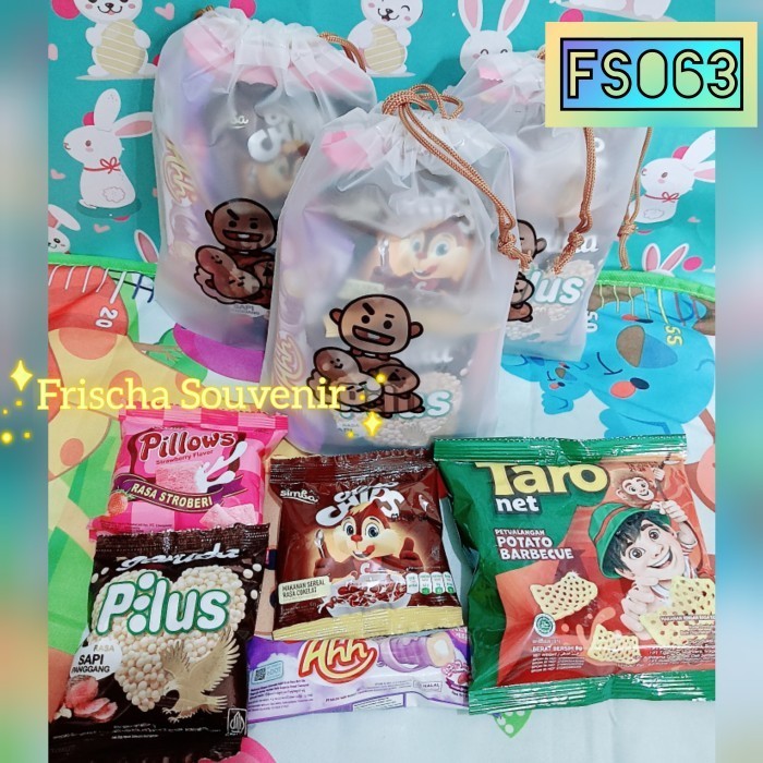 

Paket Hemat FS063 (isi 1 paket) Bingkisan Makanan / Snack Ultah