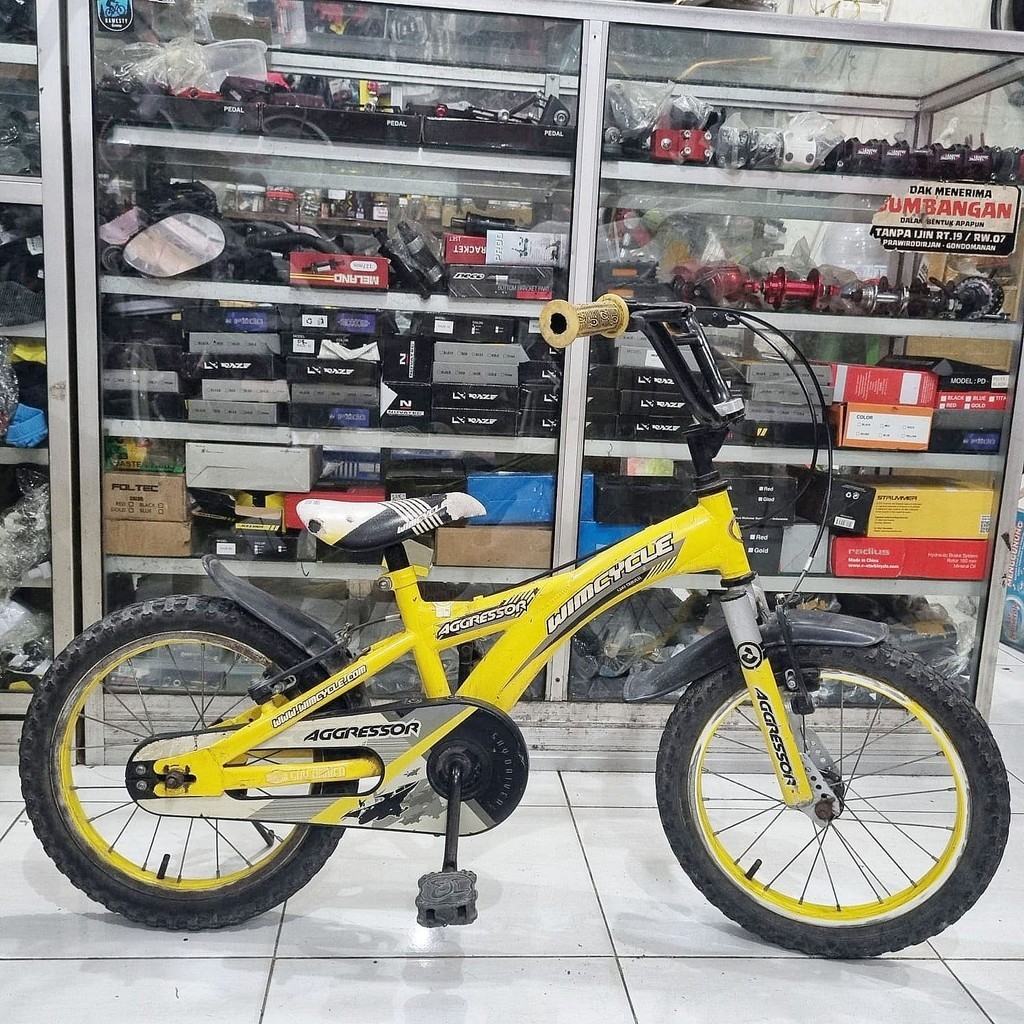 Sepeda Anak BMX 16 Wimcycle Aggressor Bekas Second Siap Pakai Murah