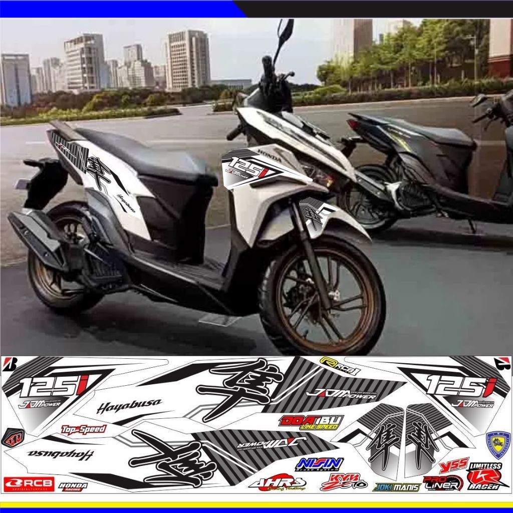 COD / STIKER variasi stiker motor new vario 125 iss/cbs setiker striping