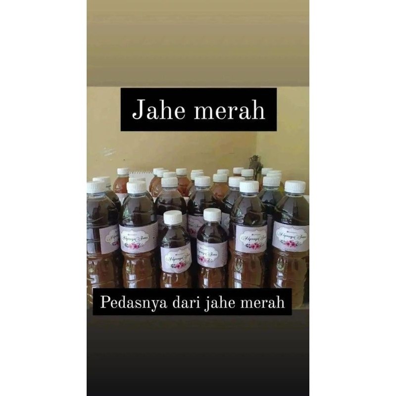 

JAMU Homemade - " NYOENYA JAMU " - Jahe Merah - Homemade - 600ml - Diolah dengan bahan segar berkualitas - Tanpa Pengawet