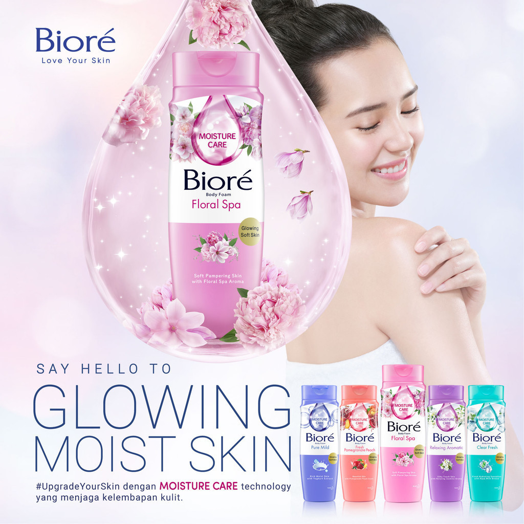 Biore Sabun Mandi Cair Body Foam Floral Spa Pouch 800ml Twin pack - Body Wash Lebih Hemat