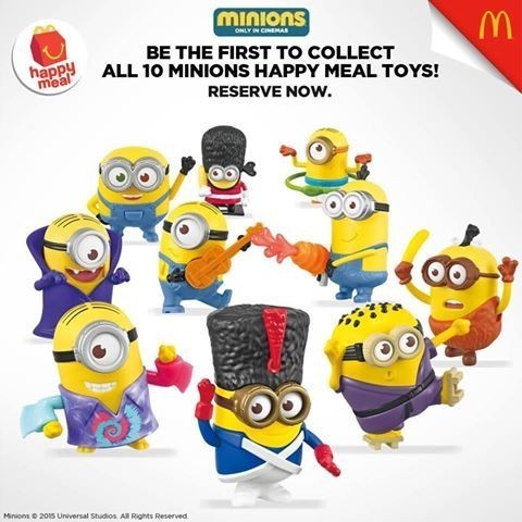 Mainan Anak Happy Meal Meals McD McDonald McDonalds Minions 2015 Toys - Ecer Tanya Dulu