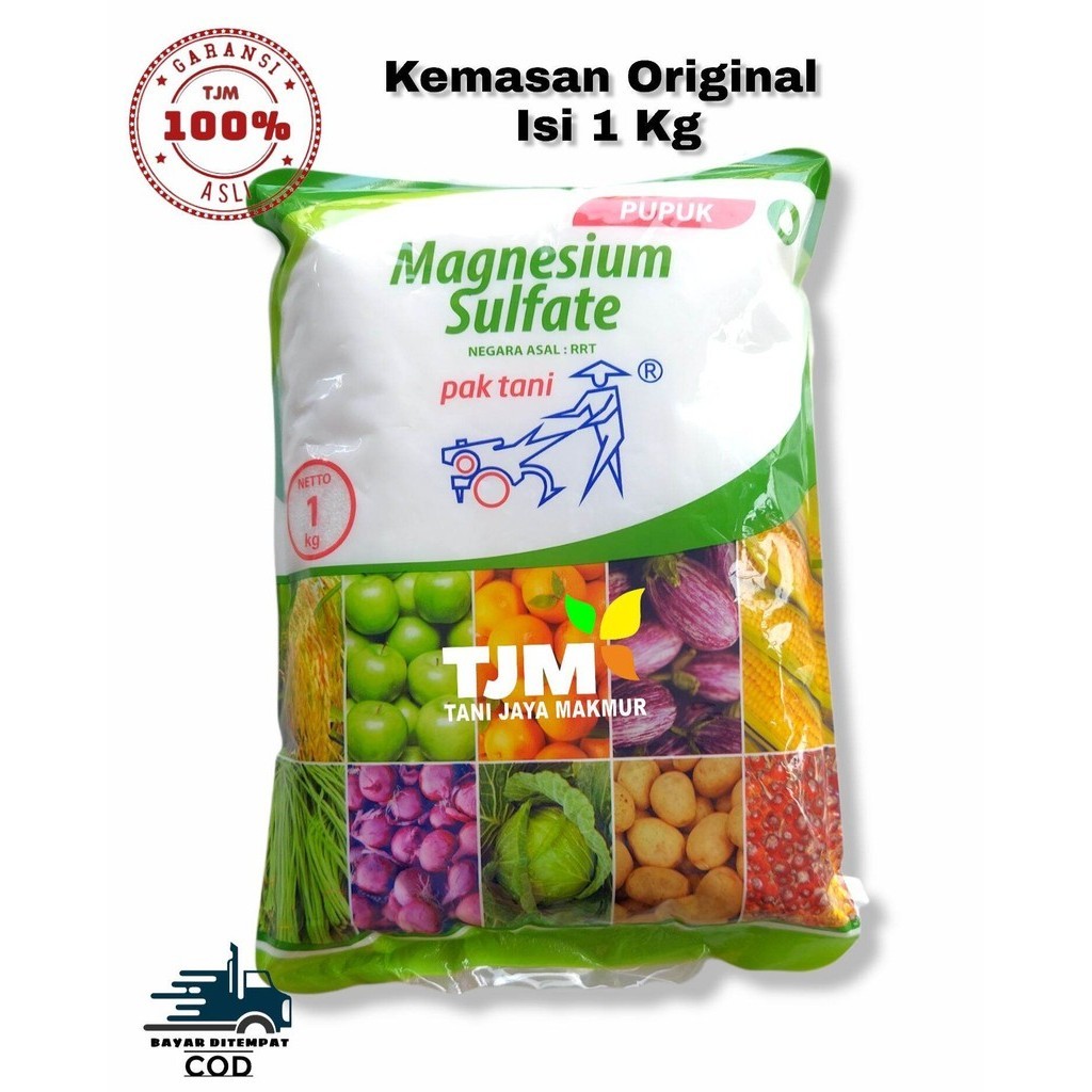 PUPUK MAGNESIUM SULFATE 1 KG/garam inggris/mgso4/magnesium sulfate pak tani/magnesium sulfur pak tan