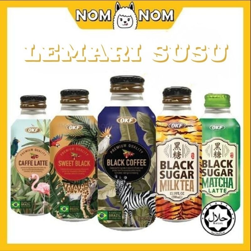 

OKF premium coffee cafe latte/okf black sugar matcha latte/okf black sugar milk tea