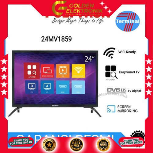 LED TV POLYTRON EASY SMART DIGITAL TV 24" PLD 24MV1859 24MV 1859