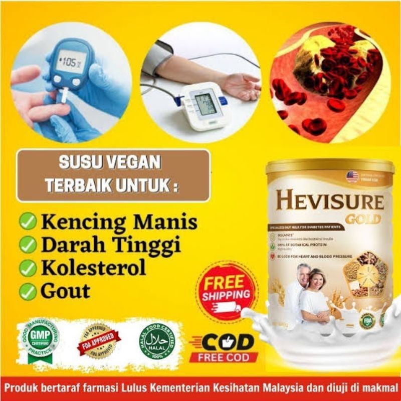 

SUSU HEVISURE GOLD ORIGINAL OBAT DIABETES KENCING MANIS