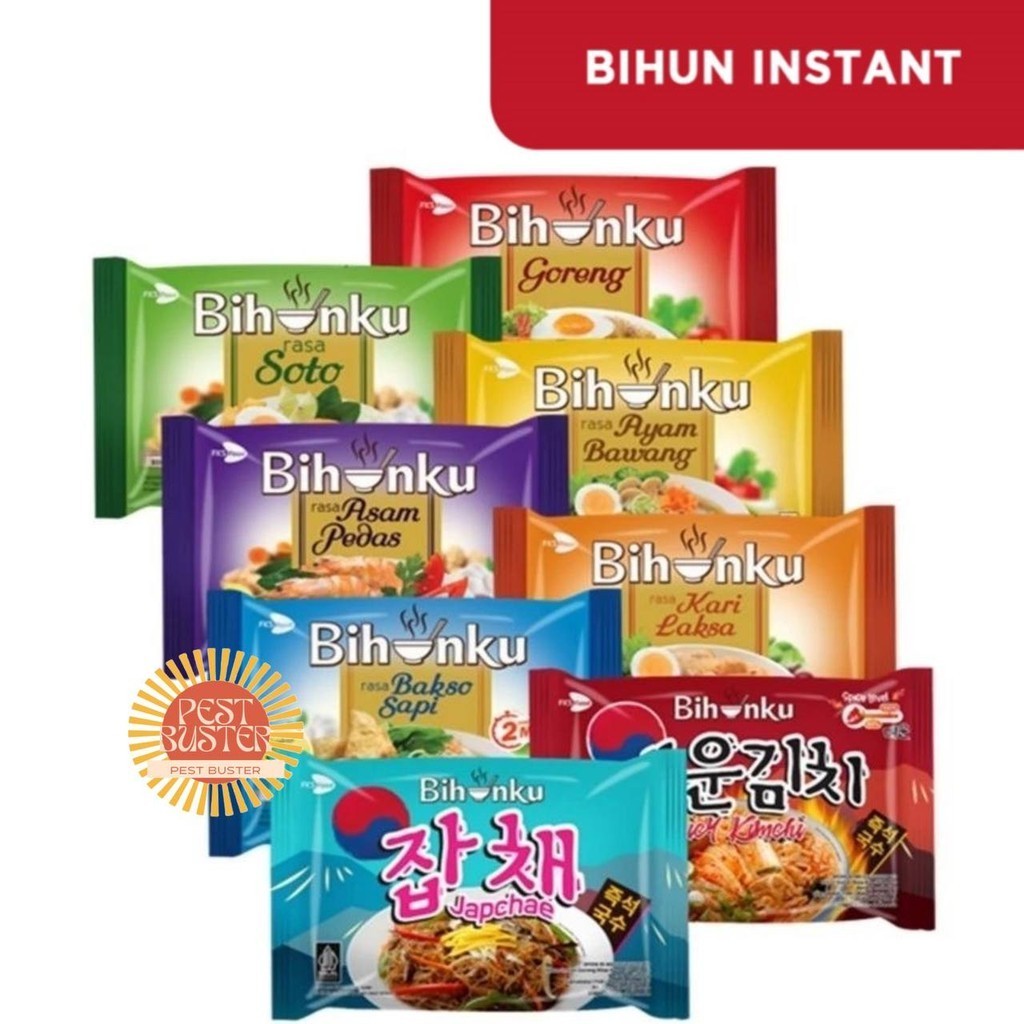 

Bihunku Bihun Instan Goreng dan Kuah 55gram Aneka Varian