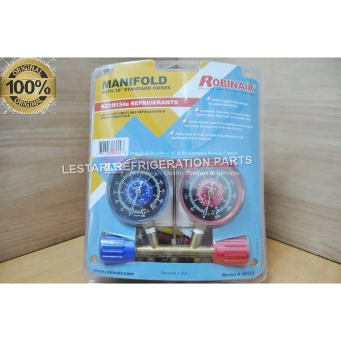 Manifold Gauge Robinair 40153 (R22, R134a) Robinair