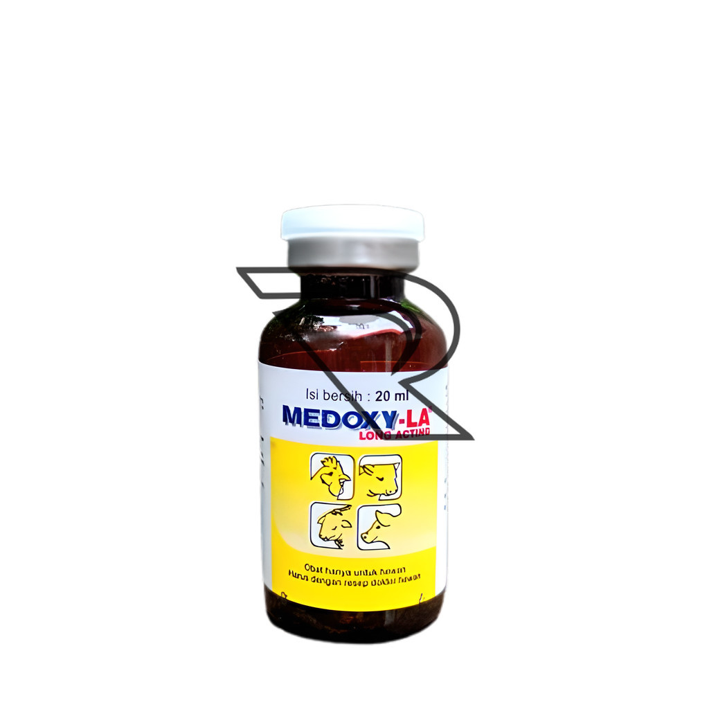 Medoxy LA & Medoxy L Inject 20 ml Obat Injeksi Untuk Ayam Kucing Sapi Domba Kuda Sakit Snot Ngorok C