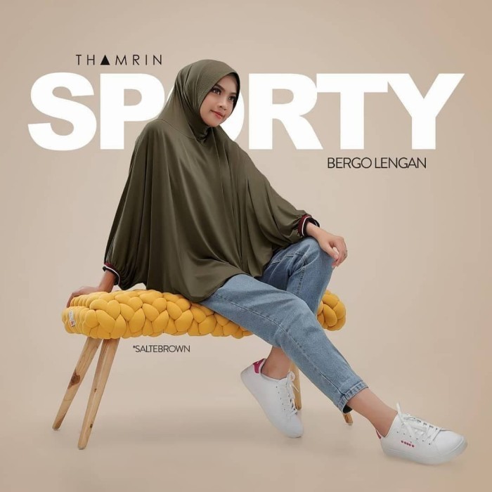Jilbab Lengan Hijab Tangan Bergo Lengan Jilbab Lengan Panjang Tamrin - Mustard