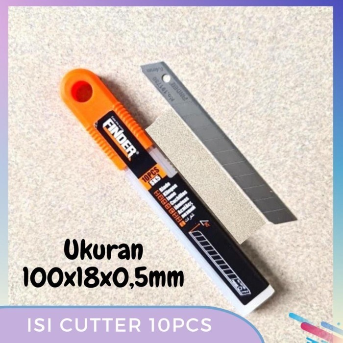 

Set Isi Cutter Pisau Kecil Dan Besar/Refill Cutter Merk Finder Isi 10Pcs