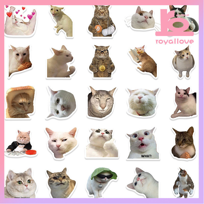 

COD Stiker Cat Lucu Buku Harian Kucing Lucu Kartun Koper Grafiti Yang Dipersonalisasi Casing Ponsel Skateboard Gitar