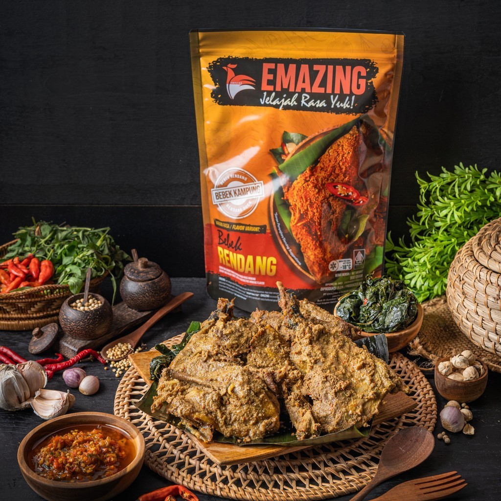 

EMAZING Ayam Kampung Rendang Frozen 700 - Ayam Frozen Food