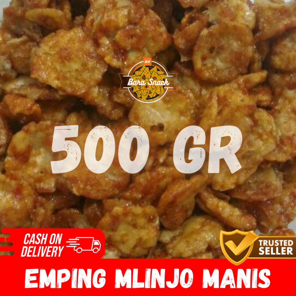 

[ 500gr ] Emping Mlinjo Matang Rasa Manis Premium / Camilan Snack Kiloan Murah