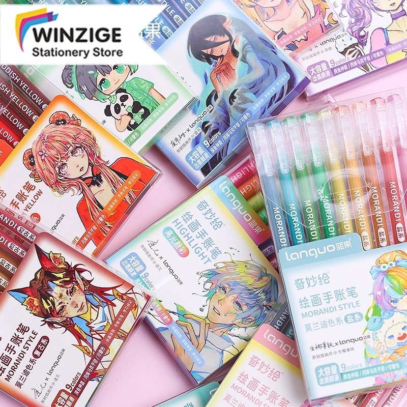 

Winzige 99 warna pulpen gel warna warni drawing pen acrylic marker pulpen lucu gel pen pena aesthetic morandi pastel retro color journal marker pen alat tulis stationery