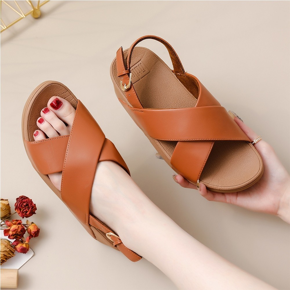 Sendal Fitflop Ringer Tali Slingback Crystal woman  Skinny  Leather Flip Flop Slipper Wanita Sepatu 