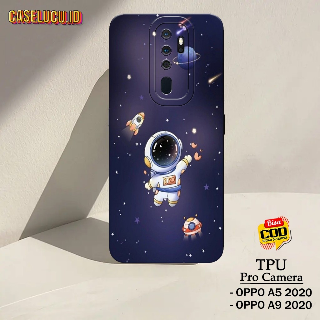 Casing Hp Oppo A5 2020 / A9 2020 Terbaru - Fashion Case Astronot - Case Oppo A5 2020 / A9 2020 - Sof