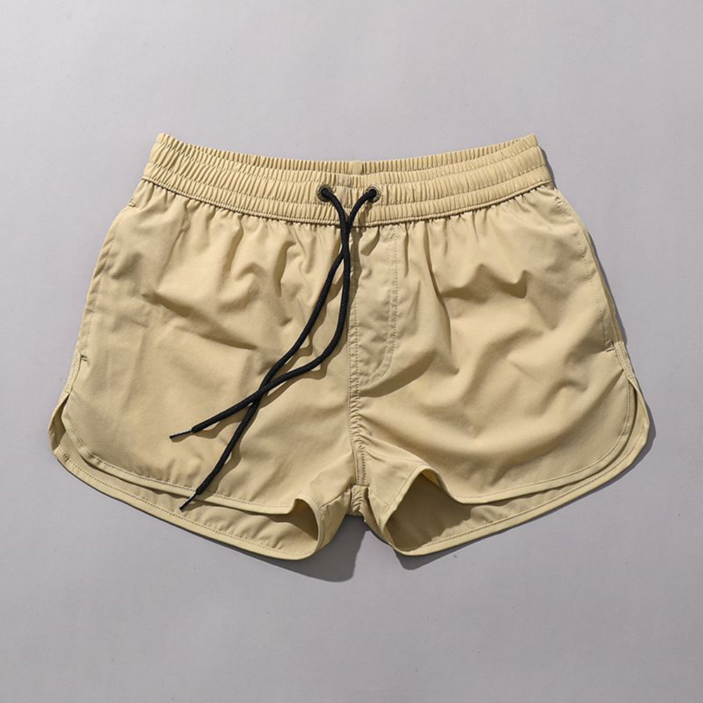 Sports Shorts Summer Mens Gym Training Shorts Outdoors Swim Beach Trunks Quick-Drying Solid Trendy L