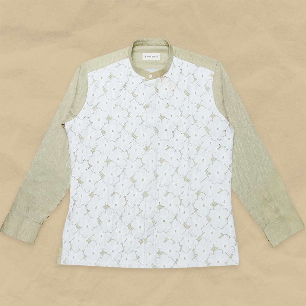 Nibuti - Bonolo Kemeja Tenun Lengan Panjang