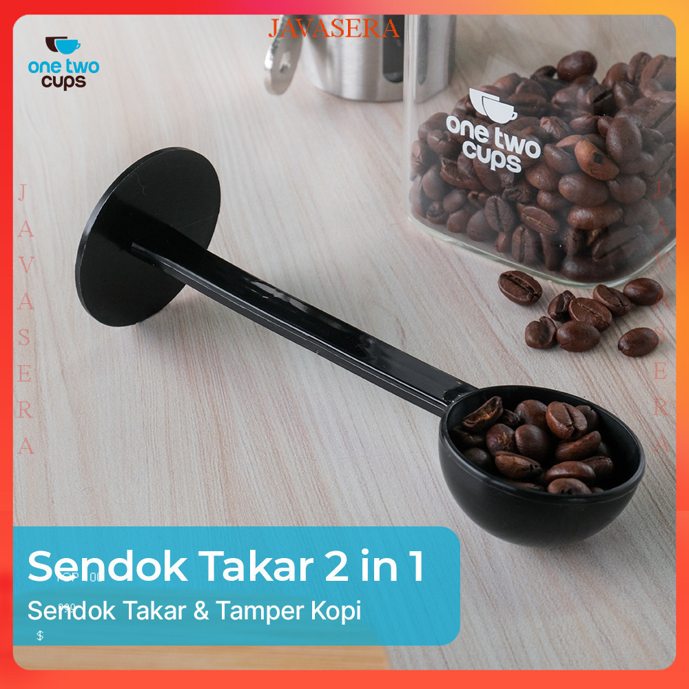 2 in 1 Sendok Takar Kopi Measuring Spoon + Coffee Tamper - G1120 - Black - 7RHZ7CBK