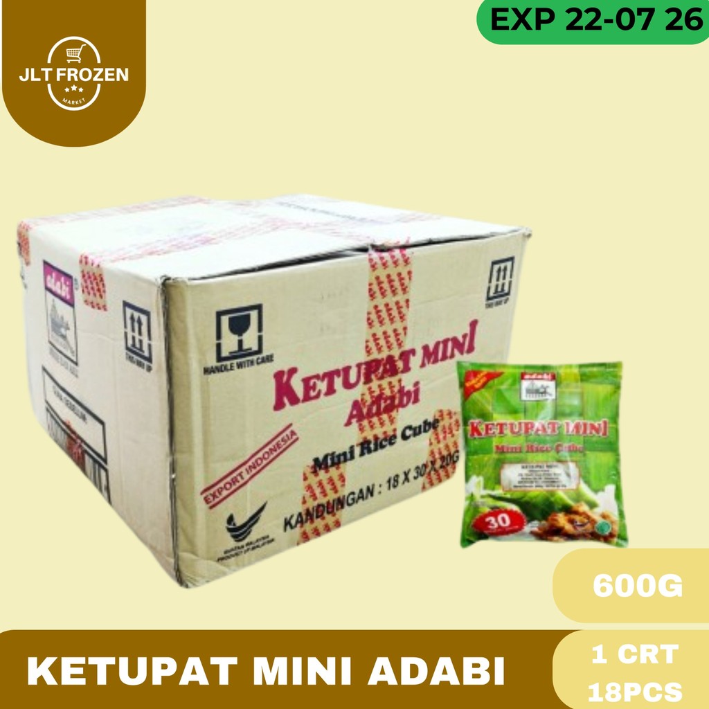 

Adabi Ketupat Mini 30 Pcs [600gr] 1 CRT / isi 18 PCS