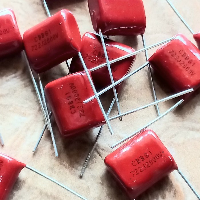 capasitor milar 722j 2000v 722 2000 v 2kv 7n2 mylar kapasitor 1600v 7n2j Fajar elektro 2