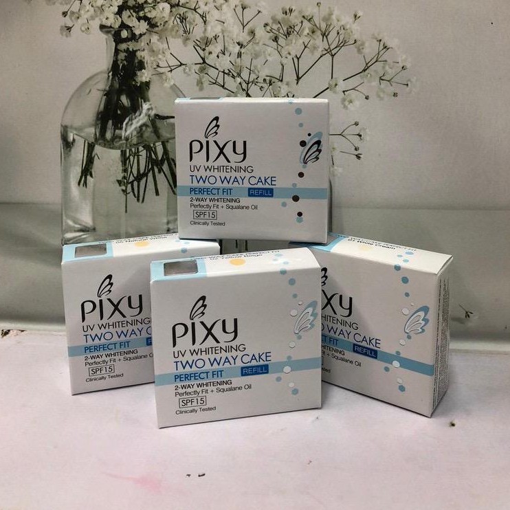 PIXY Refill Bedak Padat 12g Natural Beige/Natural White/Yellow Beige