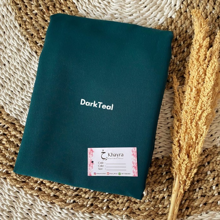 KHIMAR CUTTING V JUMBO BY KHAYRA MUSLIMAH - HITAM WOLFIS, M