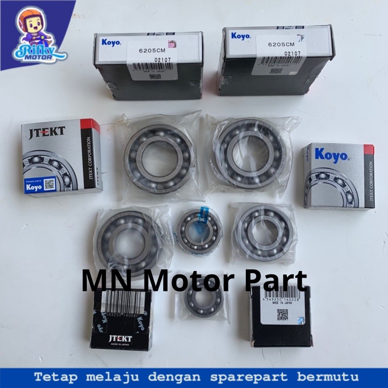 Bearing Laher Mesin kruk as Rasio komplit Fizr F1zr force original Koyo Japan