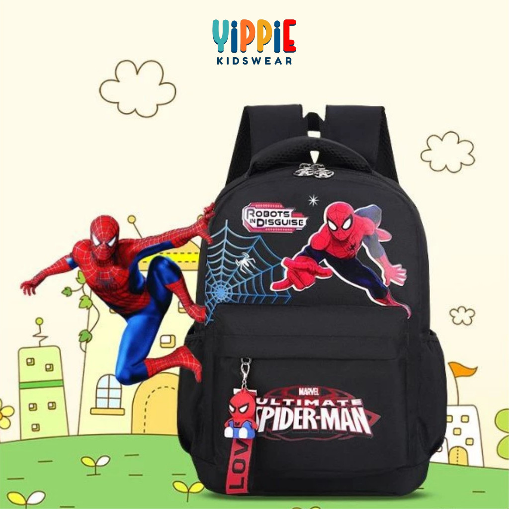 TAS SEKOLAH TK-SD ANAK LAKI-LAKI TAS RANSEL MARVEL AVENGERS SPIDERMAN SUPERHERO