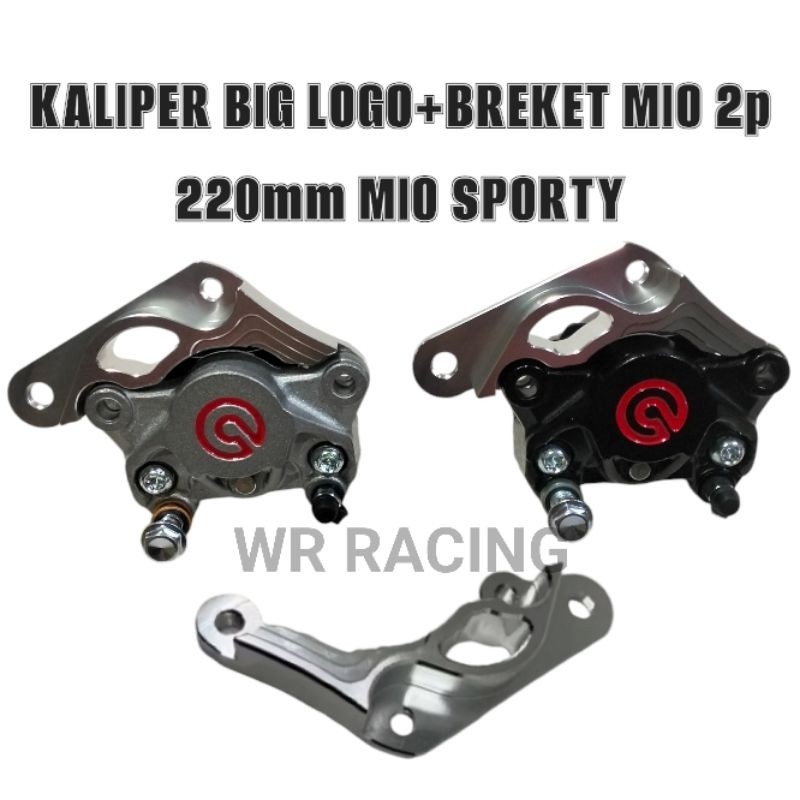 PAKET KALIPER BIG LOGO PLUS BREKET MIO SPORTY MIO LAMA UKURAN DISK 220