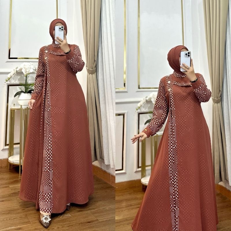 TRISKA MAXY DRESS ELEGAN SIMPEL Viral tiktok